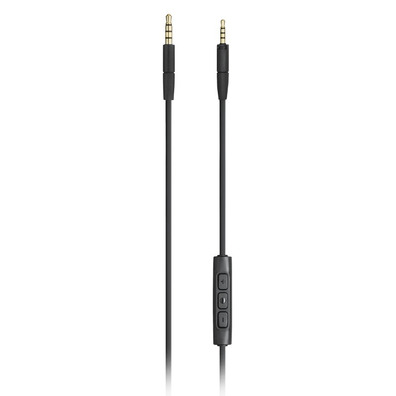 Ersatz-audio-kabel mit lautstärkeregler für Sennheiser HD 4.30 i Schwarz