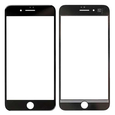 Frontscheibe für iPhone 8 (Oca Glue) Schwarz