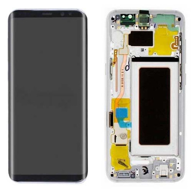 Bildschirm Komplett mit Rahmen - Samsung Galaxy S8 Silber