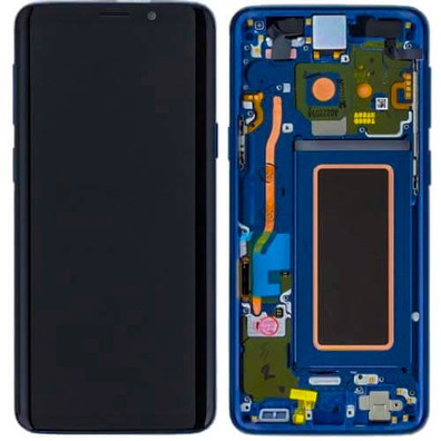 Ersatz Bildschirm   Rahmen Für Samsung Galaxy S9 Blau