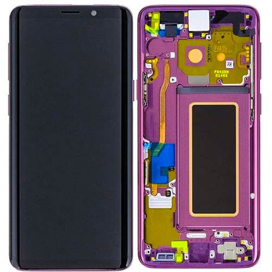 Ersatz Bildschirm   Rahmen Für Samsung Galaxy S9 Violett