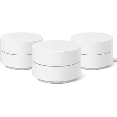 Router Inalámbrico Google WiFi 3-PK 2.4GHz/5GHz 3 unidades