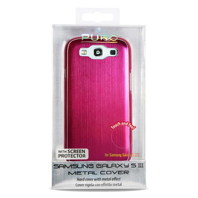 Pink Metal Casing for Samsung Galaxy S3 Puro