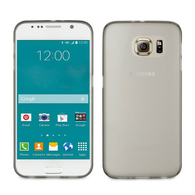 Transparent Thin Gel Case Samsung Galaxy S6 Muvit Black