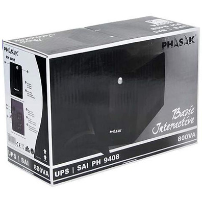SAI Phasak Interact Basic AVR PH9408 800VA 2xSchuko
