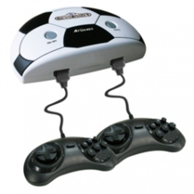 Console Megadrive + Sensible Soccer + 2 joypad + 10 games