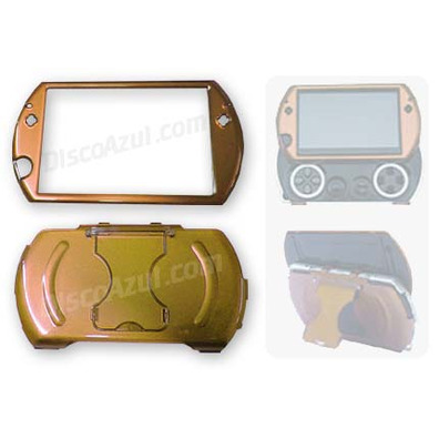 Semi-Metallica Armored Case for PSP Go Yellow