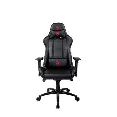 Silla Arozzi Verona Signature Black PU-Rotes Logo
