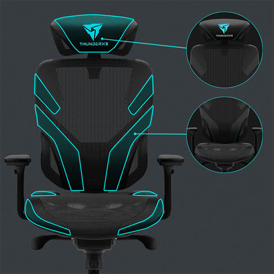 Stuhl Gamer ThunderX3 Yama5 Blau