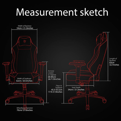 Silla Gaming Arozzi Primo Gewebe Schwarz-Rotes Logo