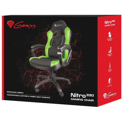 Silla Gaming Genesis Nitro 330 Negra/Verde