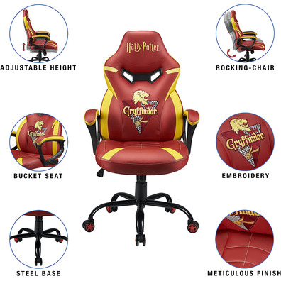 Silla Gaming Subsonic Harry Potter Junior Griffindor