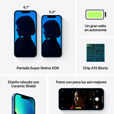Smartphone Apple iPhone 13 512GB 6.1 '' 5G Azul