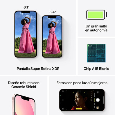 Smartphone Apple iPhone 13 512GB 6.1 " 5G Rosa