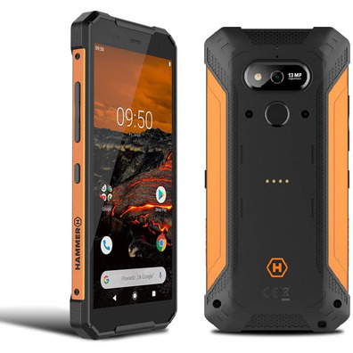 Smartphone Hammer Explorer Schwarz Orange 3GB/32GB Rugerizado