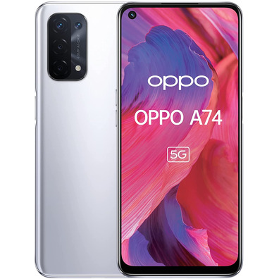 Smartphone Oppo A74 5G 6GB/128GB 6.5 '' Silber