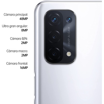 Smartphone Oppo A74 5G 6GB/128GB 6.5 '' Silber