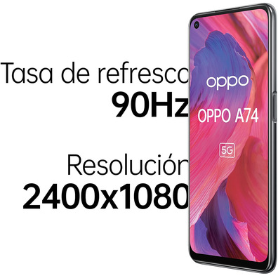 Smartphone Oppo A74 5G 6GB/128GB 6.5 '' Silber