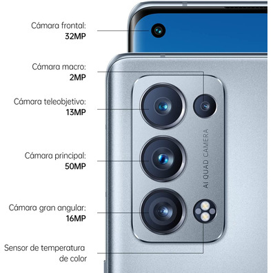 Smartphone Oppo Reno 6 Pro 5G 12GB/256GB 6.55 '' Lunar Grey