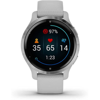 Smartwatch Garmin Venu 2S GPS Plata y Gris