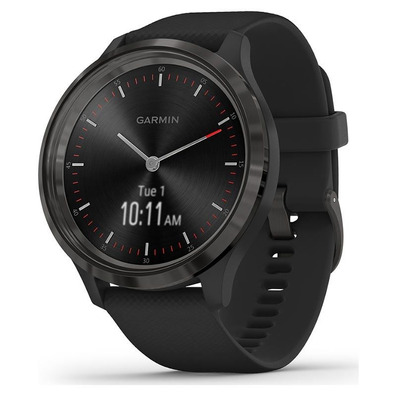Smartwatch Garmin VivoMove 3 Pizza mit schwarzem Riemen 44 mm