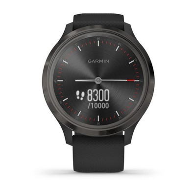 Smartwatch Garmin VivoMove 3 Pizza mit schwarzem Riemen 44 mm