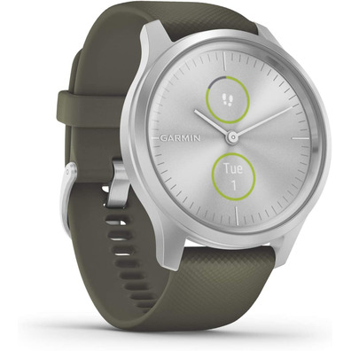 Smartwatch Garmin Vívomove Style GPS Plata y Verde