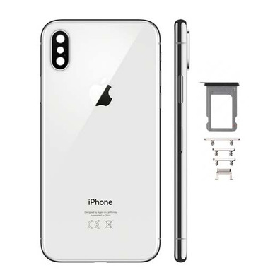 Deckel Batterie Abdeckung Rückseitige Kamera für iPhone, XS Silber