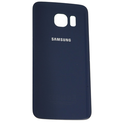 Abdeckung Batterie mit Logo - Samsung S6 Blau