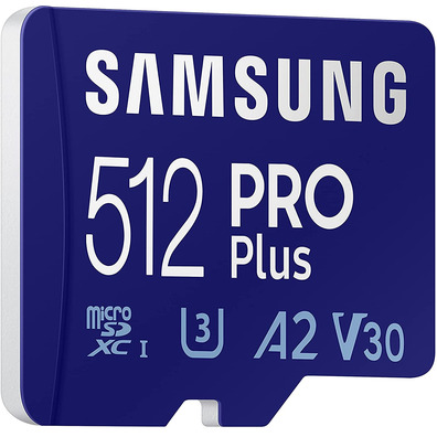 Tarjeta de Memoria Samsung Pro Plus 2021 512GB MicroSD XC Clase 10