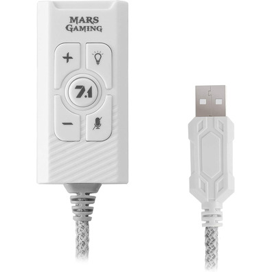 Tarjeta de Sonido Mars Gaming MSC2 7.1 Blanco