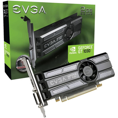 Tarjeta Gráfica EVGA GeForce GT1030 SC 2GB GDDR5 Low Profile
