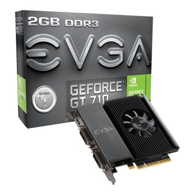 Tarjeta Gráfica EVGA Geforce GT710 2GB GDDR3 Low Profile