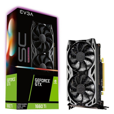 Tarjeta Gráfica EVGA Geforce GTX 1660 TI SC Ultra Gaming 6 GB GDDR6