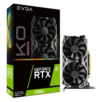 Tarjeta Gráfica EVGA Geforce RTX 2060 KO Ultra Gaming 6GB GDDR6 1755 MHz