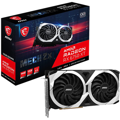 Tarjeta Gráfica MSI RX6750 XT Mech 2X OC 12GB GDDR6