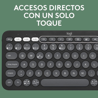 Bluetooh Keyboard Logitech Pebble Keys 2 K380S Graphit