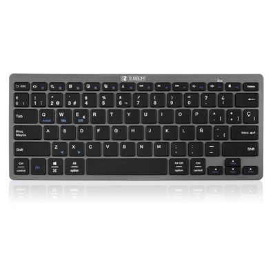 Bluetooth-Tastatur Subblim 1DYC002 Grau Windows/iOS/Android