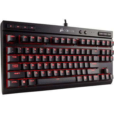 Teclado Corsair K63 Negro/Rojo