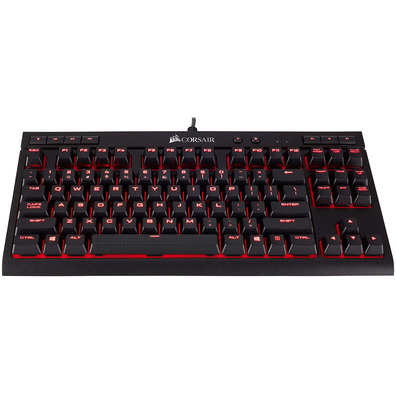 Teclado Corsair K63 Negro/Rojo