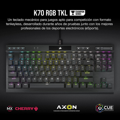 Teclado Corsair K70 TKL CS MX Rot (Español)