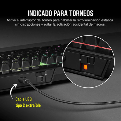 Teclado Corsair K70 TKL CS MX Rot (Español)