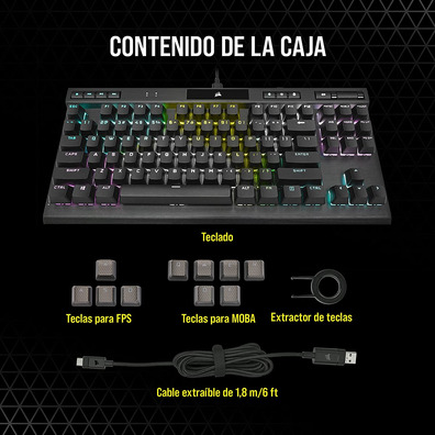 Teclado Corsair K70 TKL CS MX Rot (Español)