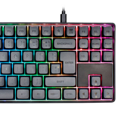 GAMIAC Tastatur TKL90G Mechanisch - Kailh Blue - Schwarz/Gris - (ES)