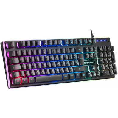 Teclado Gaming Híbrido Mars Gaming MK320ES Schaltet Rot