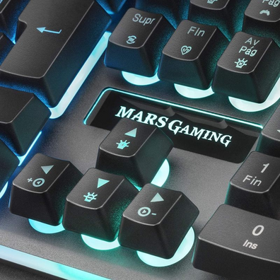 Teclado Gaming Híbrido Mars Gaming MK320ES Schaltet Rot