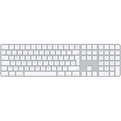 Teclado Inalámbrico Apple Magic Keyboard con Touch ID Teclado Numérico MK2C3Y/A Plata