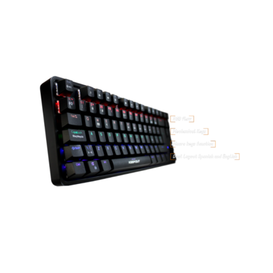 Teclado Keep Out F105 Gaming Mecánico RGB Negro