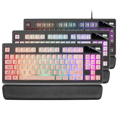 Teclado Mars Gaming MKACHSEN Pink RGB