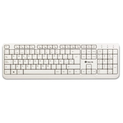 Teclado NGS Wired Spike Blanco